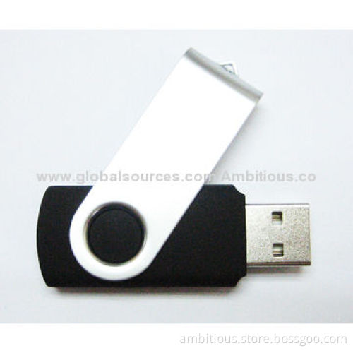 Rotating USB flash drive with 2GB real capacity